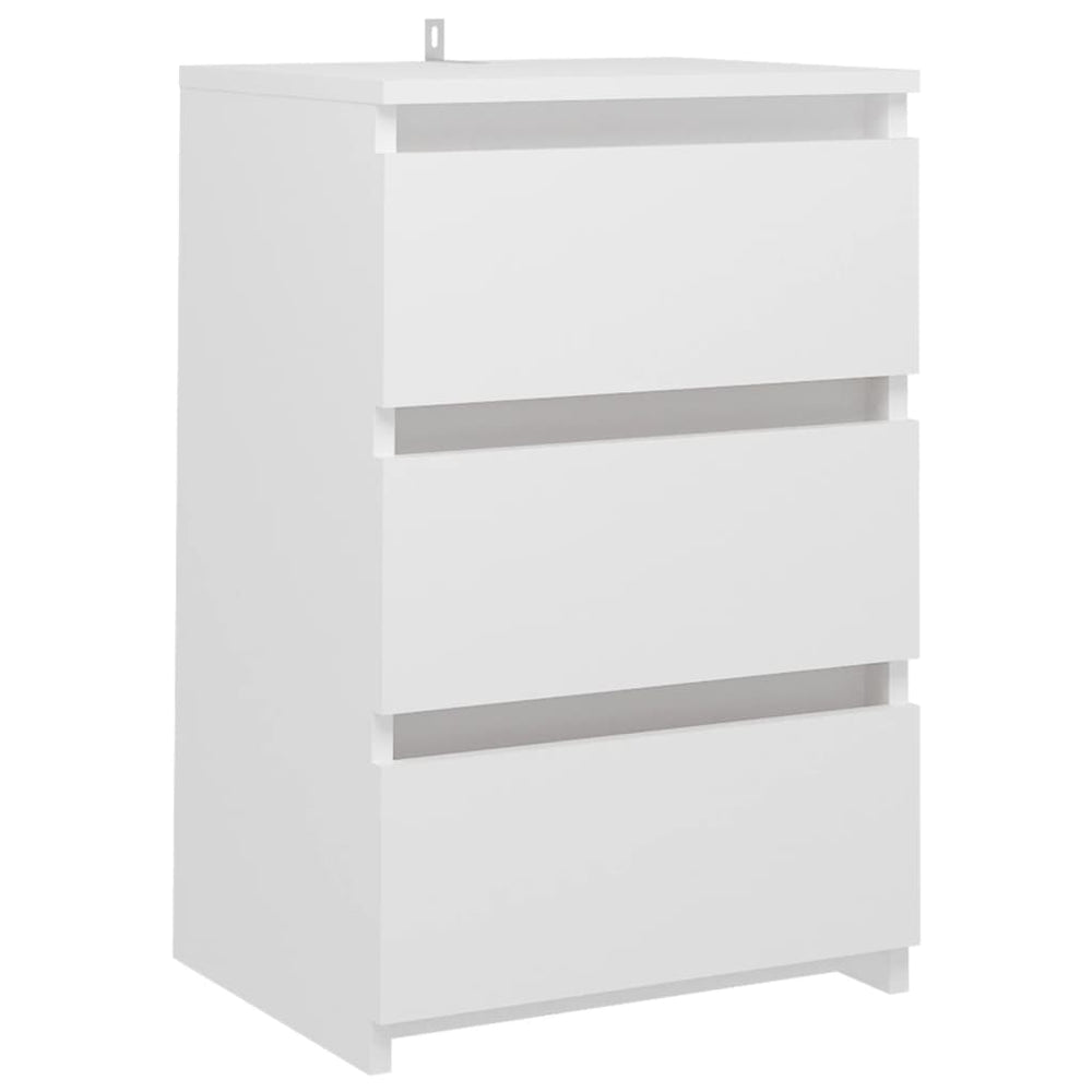 Nachtkastjes 2 st 40x35x62,5 cm spaanplaat wit MeubelReus