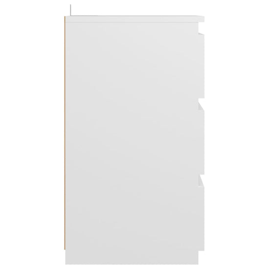 Nachtkastjes 2 st 40x35x62,5 cm spaanplaat wit MeubelReus