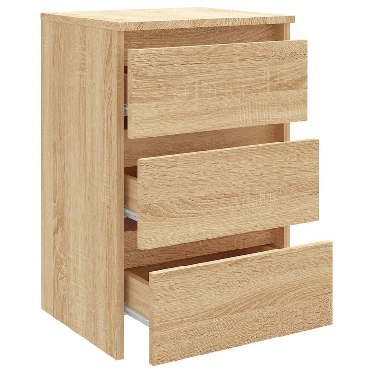 Nachtkastjes 2 st 40x35x62,5 cm spaanplaat sonoma eikenkleurig MeubelReus