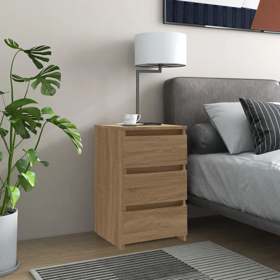 Nachtkastjes 2 st 40x35x62,5 cm spaanplaat sonoma eikenkleurig MeubelReus