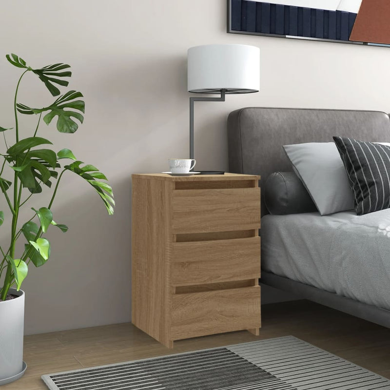 Nachtkastjes 2 st 40x35x62,5 cm spaanplaat sonoma eikenkleurig MeubelReus