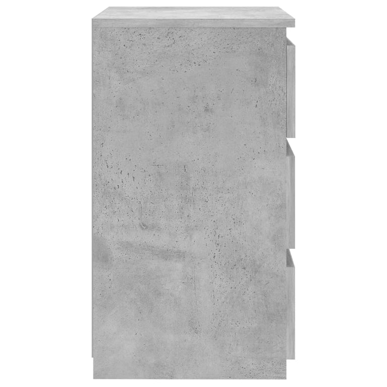 Nachtkastje 40x35x62,5 cm spaanplaat betongrijs