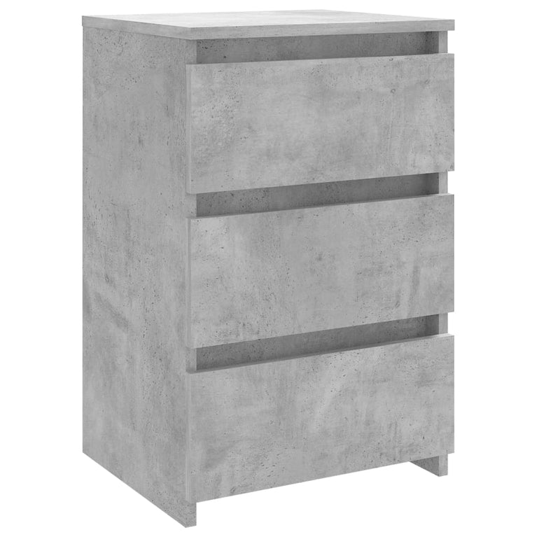 Nachtkastjes 2 st 40x35x62,5 cm spaanplaat betongrijs