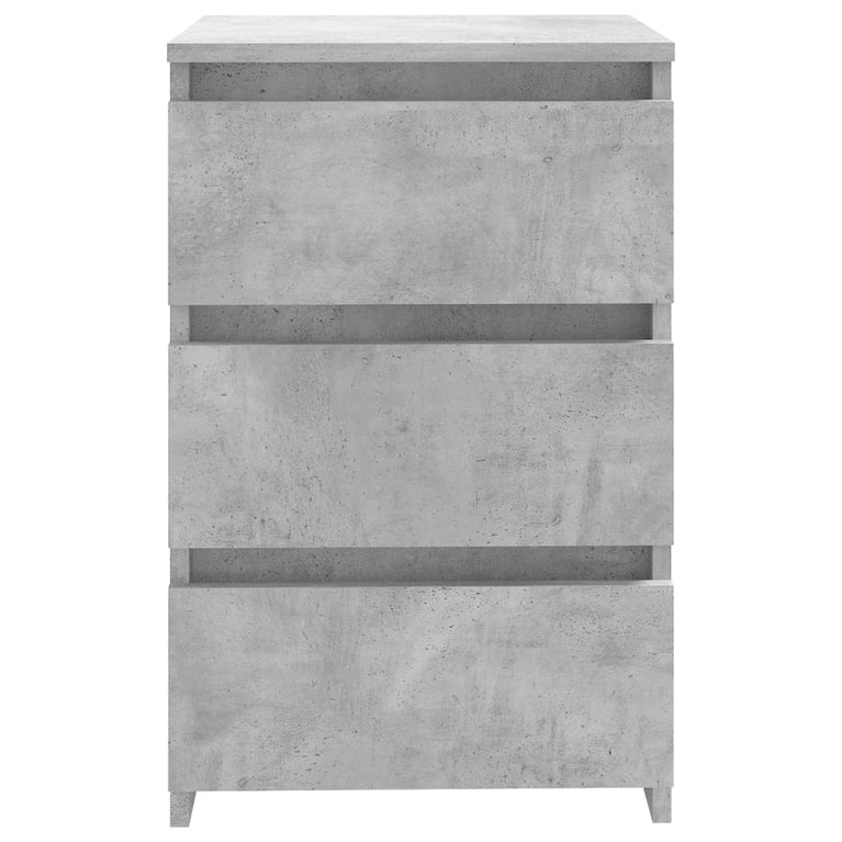 Nachtkastjes 2 st 40x35x62,5 cm spaanplaat betongrijs