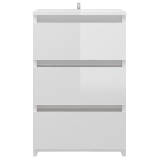 Nachtkastjes 2 st 40x35x62,5 cm spaanplaat hoogglans wit MeubelReus