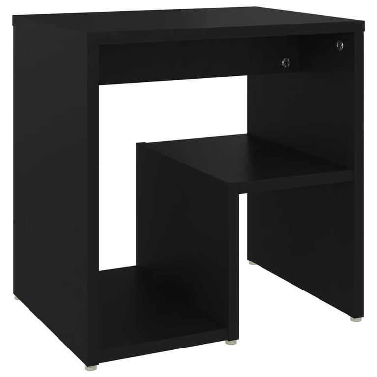 Nachtkastjes 2 st 40x30x40 cm spaanplaat zwart