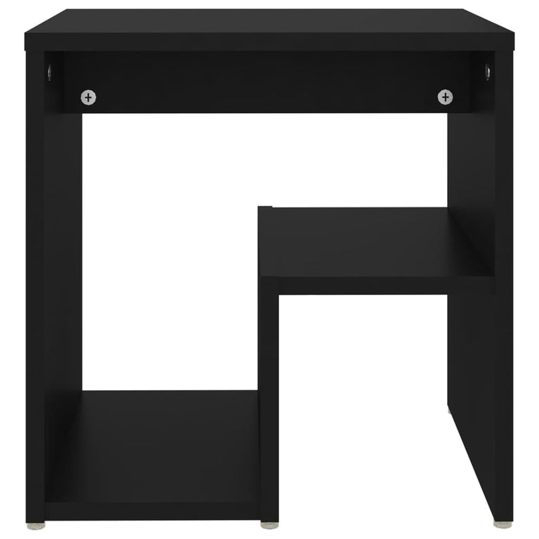 Nachtkastjes 2 st 40x30x40 cm spaanplaat zwart