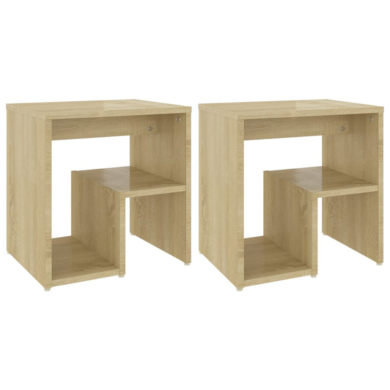 Nachtkastjes 2 st 40x30x40 cm spaanplaat sonoma eikenkleurig MeubelReus