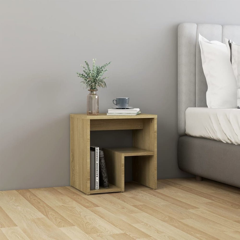 Nachtkastjes 2 st 40x30x40 cm spaanplaat sonoma eikenkleurig MeubelReus