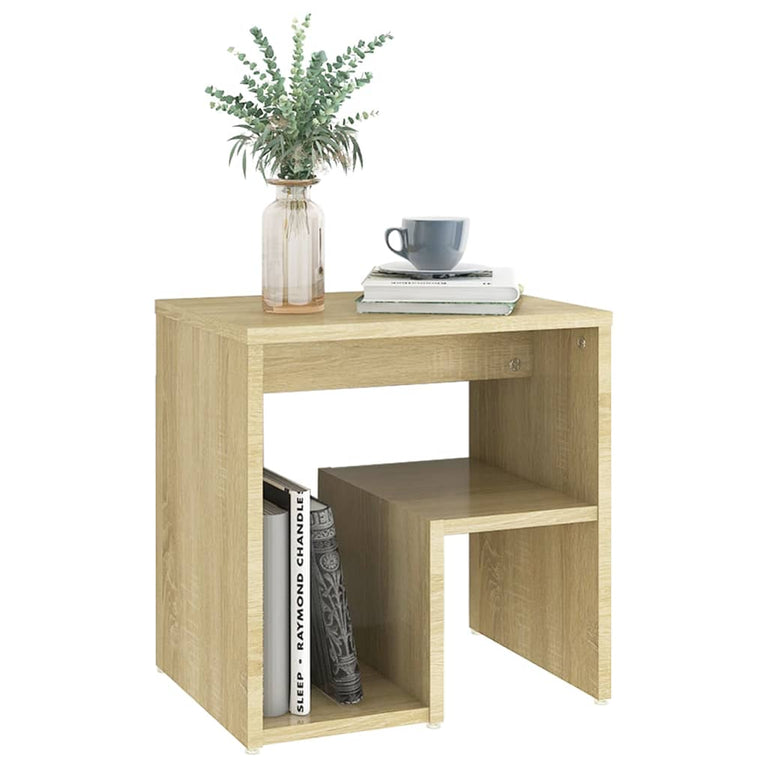Nachtkastjes 2 st 40x30x40 cm spaanplaat sonoma eikenkleurig MeubelReus