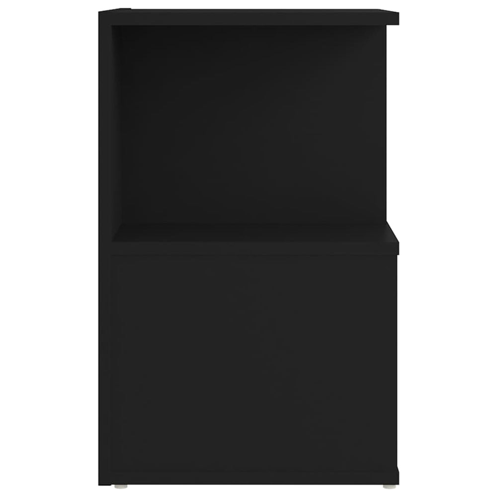 Nachtkastjes 2 st 35x35x55 cm spaanplaat zwart MeubelReus