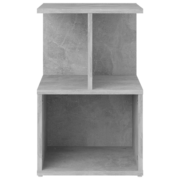 Nachtkastjes 2 st 35x35x55 cm spaanplaat betongrijs MeubelReus