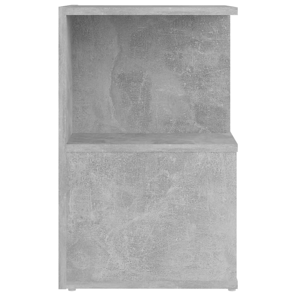 Nachtkastjes 2 st 35x35x55 cm spaanplaat betongrijs MeubelReus