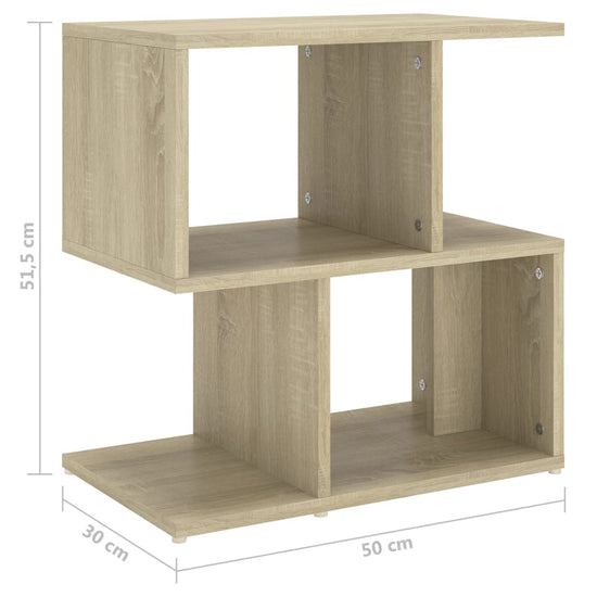 Nachtkastjes 2 st 50x30x51,5 cm spaanplaat sonoma eikenkleurig MeubelReus