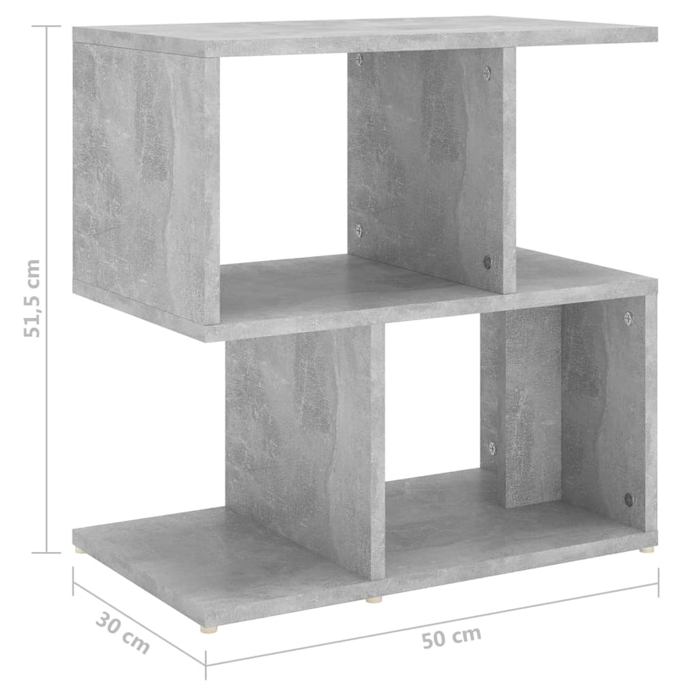 Nachtkastjes 2 st 50x30x51,5 cm spaanplaat betongrijs MeubelReus