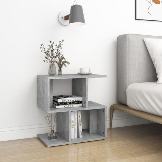 Nachtkastjes 2 st 50x30x51,5 cm spaanplaat betongrijs MeubelReus