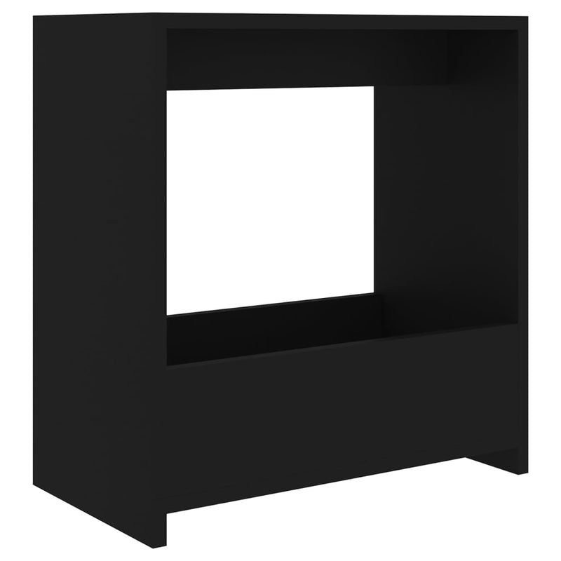 Bijzettafel 50x26x50 cm spaanplaat zwart
