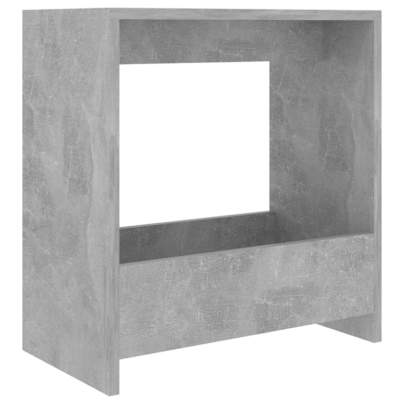 Bijzettafel 50x26x50 cm spaanplaat betongrijs MeubelReus
