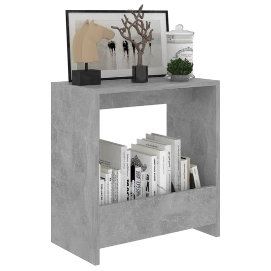 Bijzettafel 50x26x50 cm spaanplaat betongrijs MeubelReus
