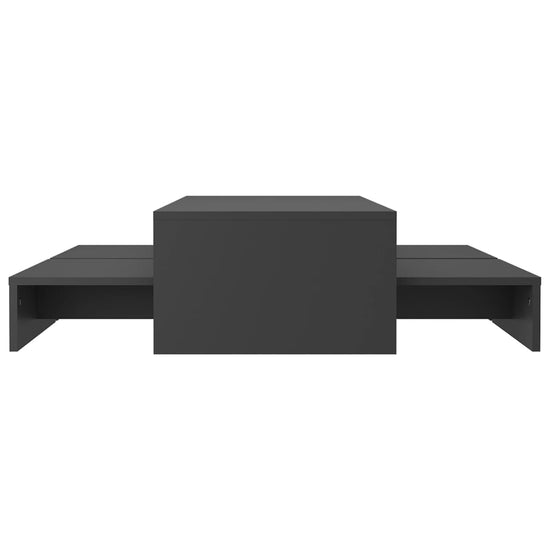 Salontafelset 100x100x26,5 cm spaanplaat grijs MeubelReus