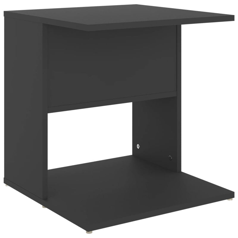 Bijzettafel 45x45x48 cm spaanplaat grijs MeubelReus