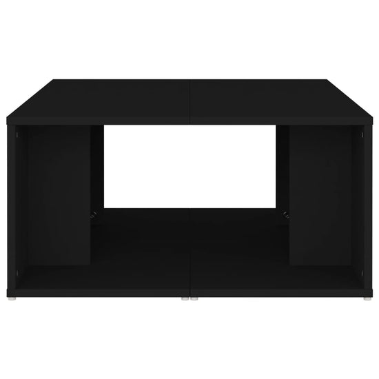 Salontafels 4 st 33x33x33 cm spaanplaat zwart MeubelReus