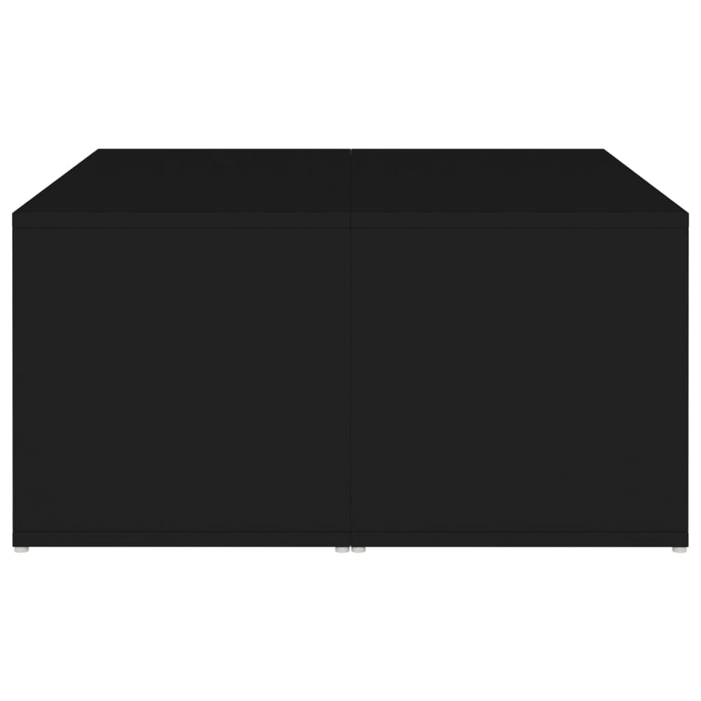 Salontafels 4 st 33x33x33 cm spaanplaat zwart MeubelReus