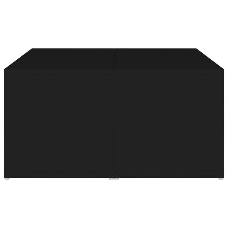 Salontafels 4 st 33x33x33 cm spaanplaat zwart MeubelReus