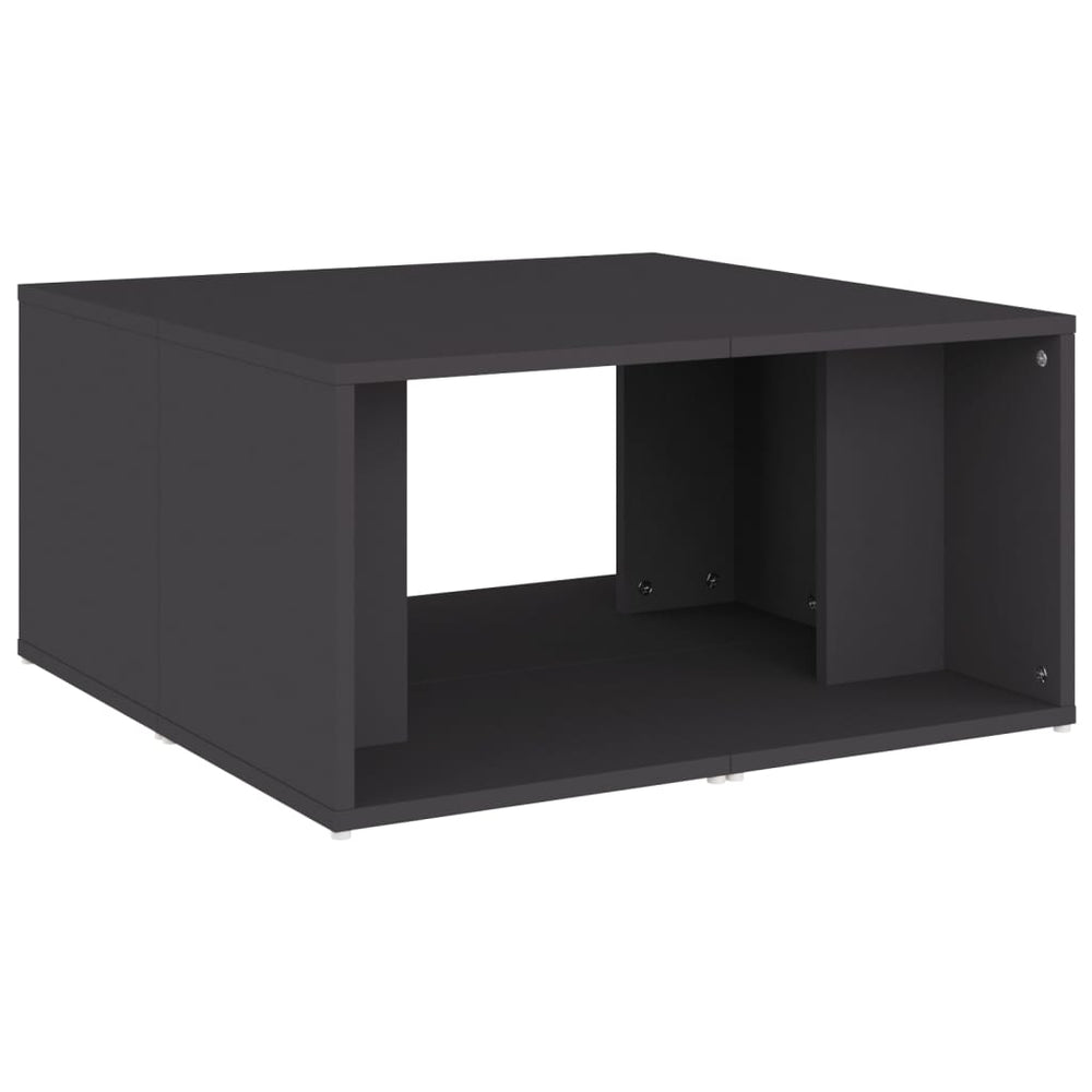Salontafels 4 st 33x33x33 cm spaanplaat grijs MeubelReus
