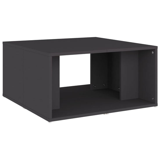 Salontafels 4 st 33x33x33 cm spaanplaat grijs MeubelReus