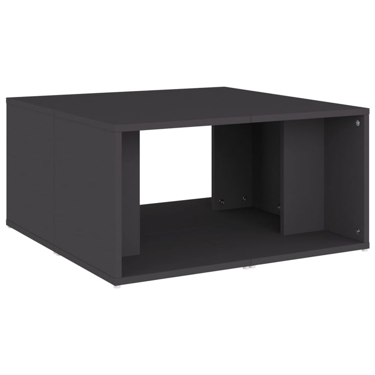 Salontafels 4 st 33x33x33 cm spaanplaat grijs MeubelReus