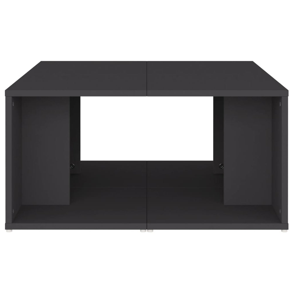 Salontafels 4 st 33x33x33 cm spaanplaat grijs MeubelReus