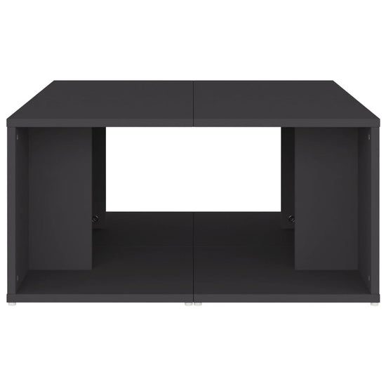 Salontafels 4 st 33x33x33 cm spaanplaat grijs MeubelReus