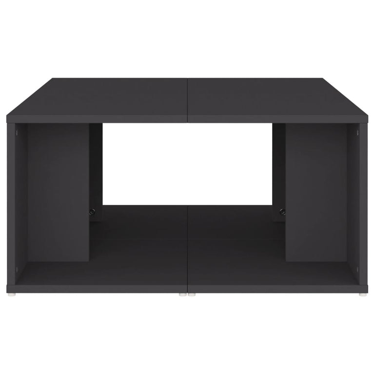 Salontafels 4 st 33x33x33 cm spaanplaat grijs MeubelReus