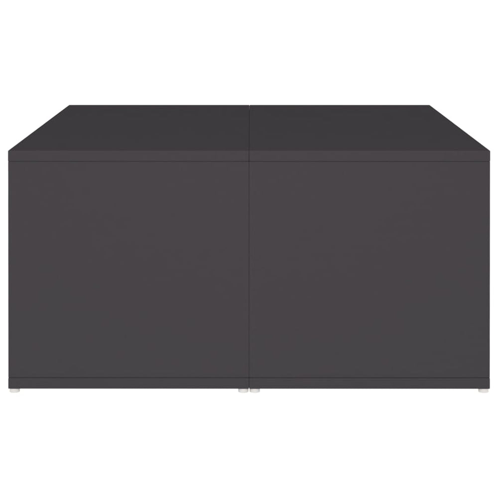 Salontafels 4 st 33x33x33 cm spaanplaat grijs MeubelReus