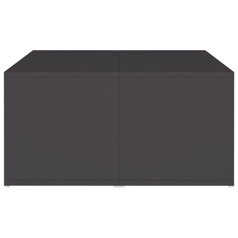 Salontafels 4 st 33x33x33 cm spaanplaat grijs MeubelReus