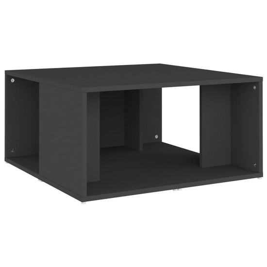 Salontafels 4 st 33x33x33 cm spaanplaat grijs MeubelReus