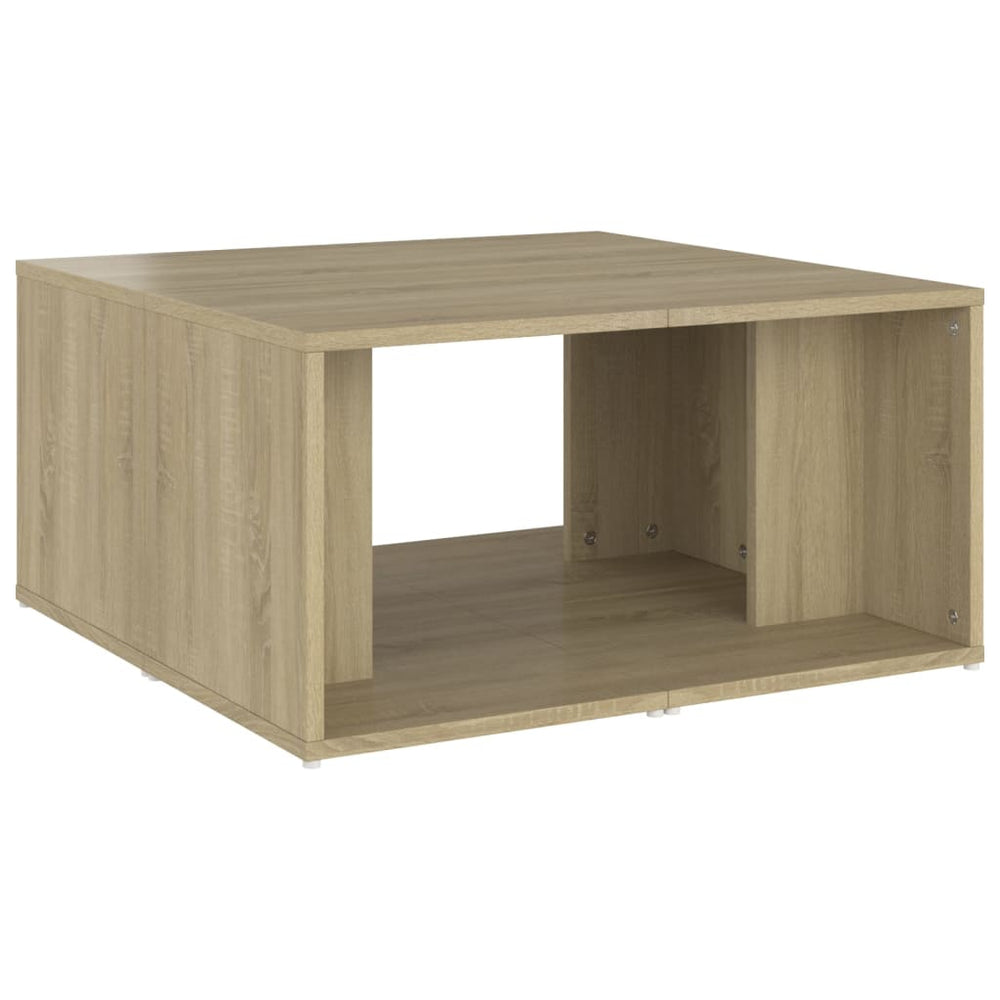 Salontafels 4 st 33x33x33 cm spaanplaat sonoma eikenkleurig MeubelReus