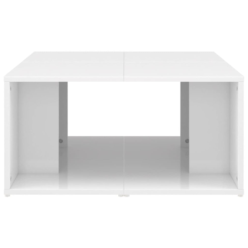 Salontafels 4 st 33x33x33 cm spaanplaat hoogglans wit MeubelReus