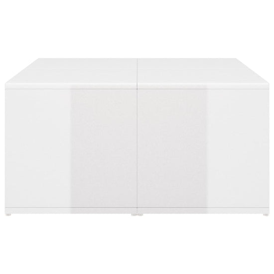 Salontafels 4 st 33x33x33 cm spaanplaat hoogglans wit MeubelReus