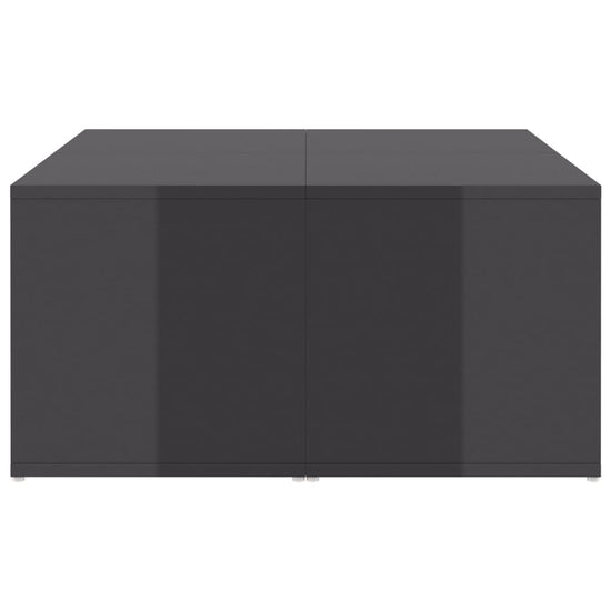 Salontafels 4 st 33x33x33 cm spaanplaat hoogglans grijs MeubelReus
