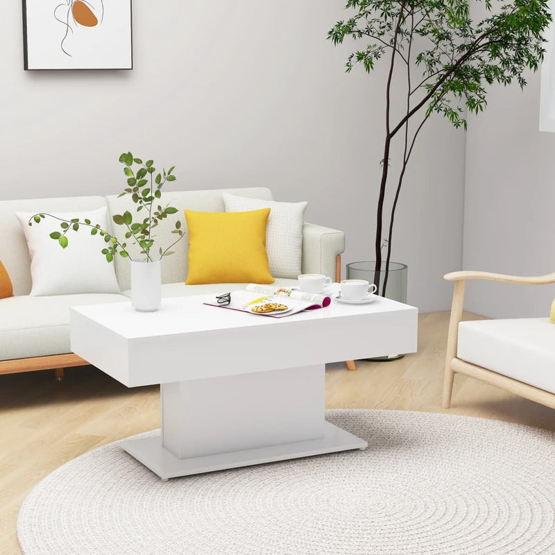 Salontafel 96x50x45 cm spaanplaat wit MeubelReus