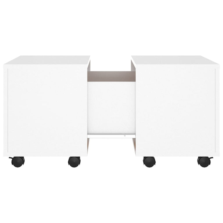 Salontafel 60x60x38 cm spaanplaat wit MeubelReus