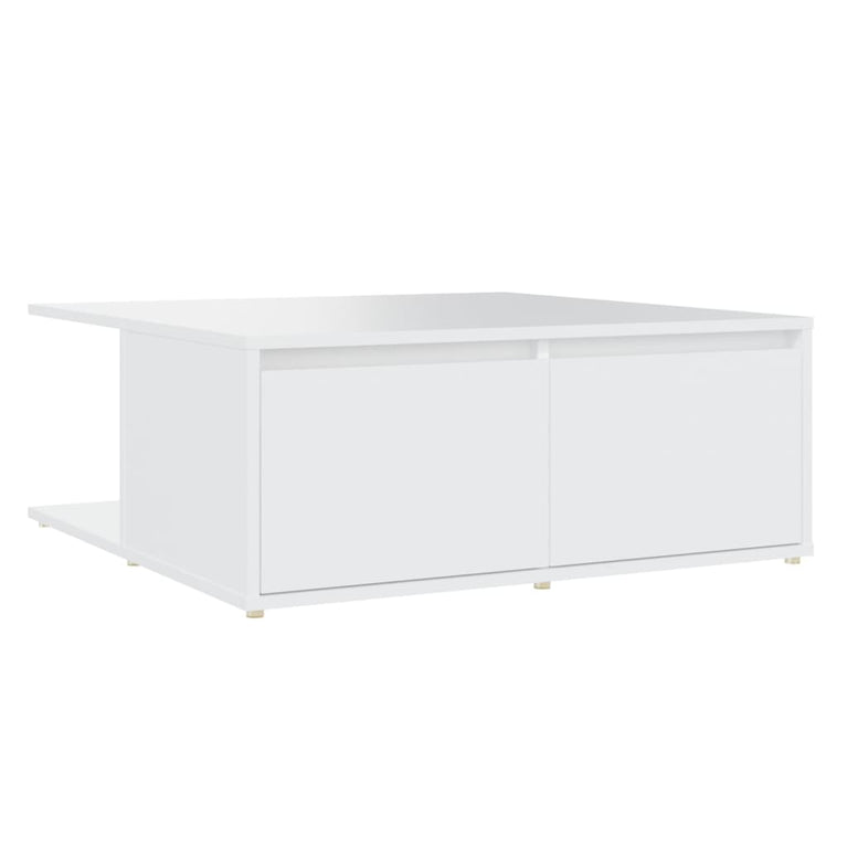 Salontafel 80x80x31 cm spaanplaat wit