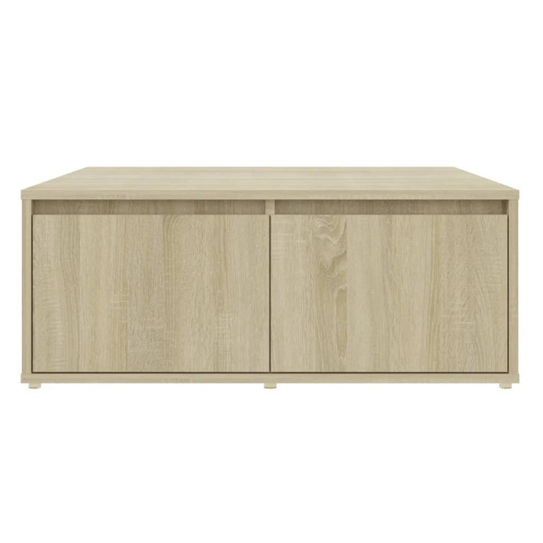 Salontafel 80x80x31 cm spaanplaat sonoma eikenkleurig MeubelReus