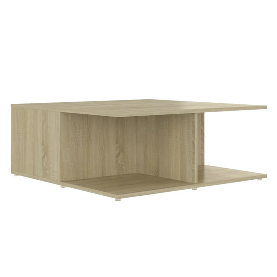 Salontafel 80x80x31 cm spaanplaat sonoma eikenkleurig MeubelReus