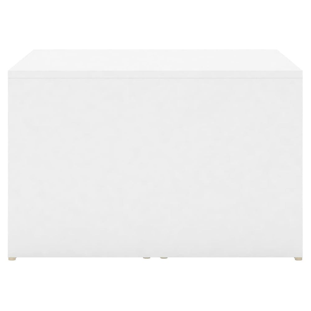 3-delige Salontafelset 60x60x38 cm bewerkt hout wit MeubelReus
