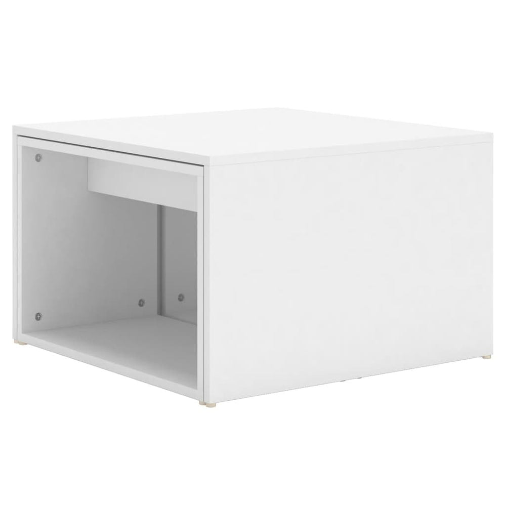 3-delige Salontafelset 60x60x38 cm bewerkt hout wit MeubelReus