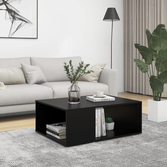 Salontafel 90x67x33 cm spaanplaat zwart MeubelReus