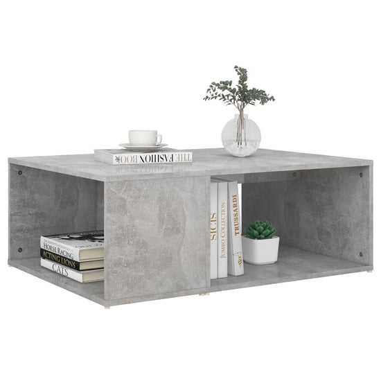 Salontafel 90x67x33 cm spaanplaat betongrijs MeubelReus